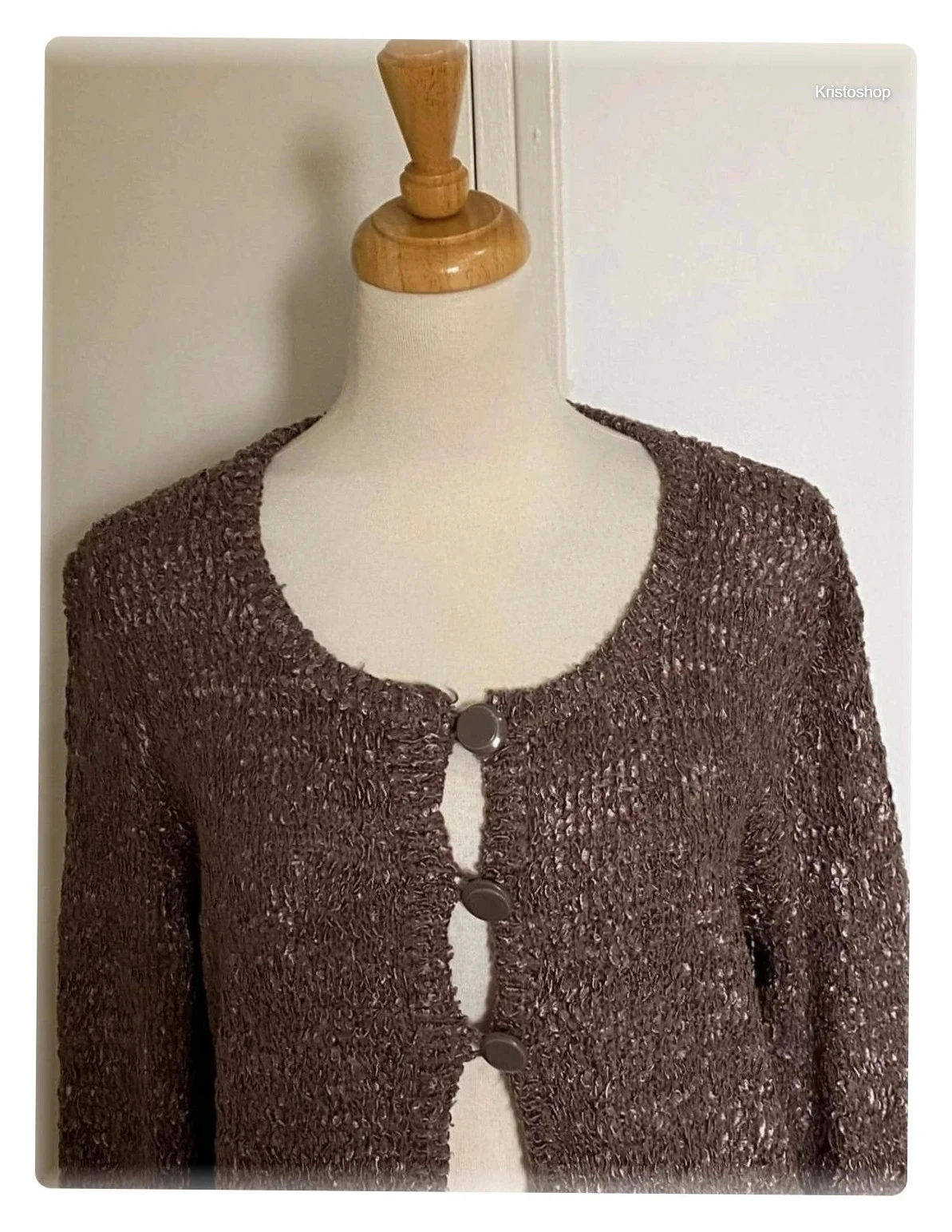Jacqueline Riu vest marron lange mouwen Maat M – photo 2